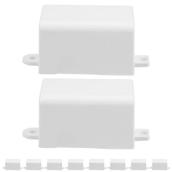PAMINGONO 10Pcs Plastic Project Box Waterproof Junction Box for Electronic Devices in White