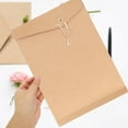 thumbnail image 1 of PAMINGONO 10Pcs Rectangular Kraft Paper Envelope for Business Use Legal Document Holder, 1 of 8