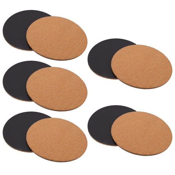 PAMINGONO 10Pcs Round Cork Placemats for Indoor Use and Gardening Durable and Waterproof