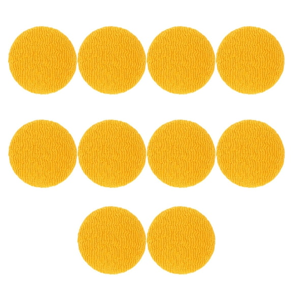 PAMINGONO 10Pcs Round Yellow Cloth Buttons for Jackets Sewing and Craft Projects