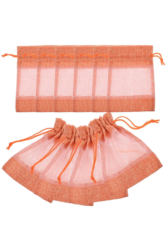 10-Pack Reusable Cloth Drawstring Bags for Small Item Storage, Travel Organizers and Multi-Purpose Pouches