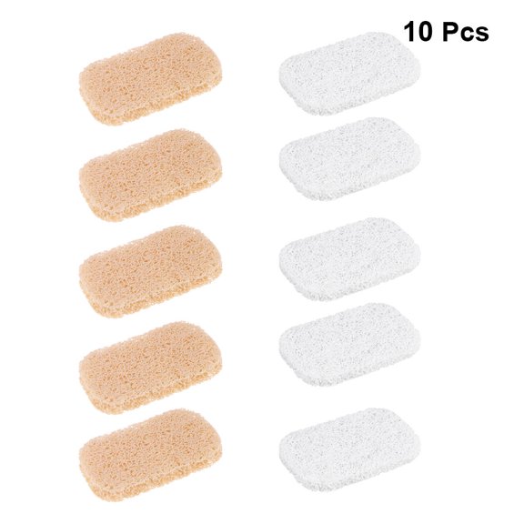 PAMINGONO 10Pcs Soap Holder Shower Ellipse PVC Non-slip Water Drainage Bathroom Accessory