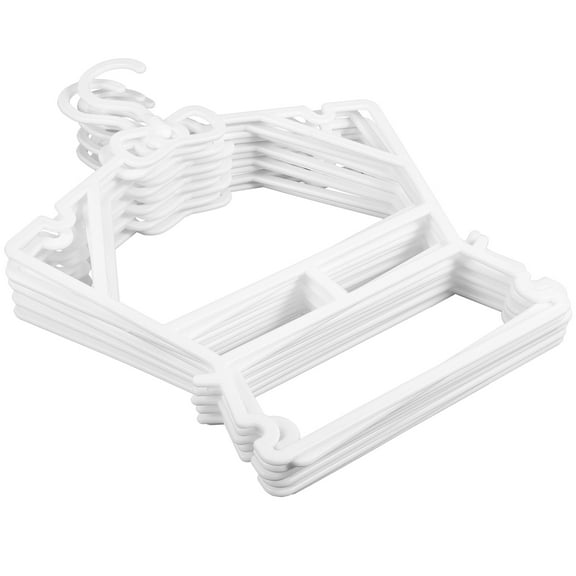 PAMINGONO 10Pcs Stackable Design Plastic Hanger for Children Clothes Hangers Shop Display