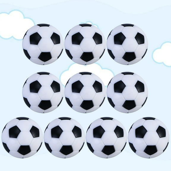 PAMINGONO 10Pcs Plastic Replacement Footballs Assorted Color for Casual and Competitive Foosball Tables