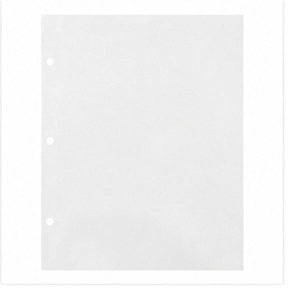PAMINGONO 10Pcs Transparent Photo Album Refill Pages with Self Adhesive PVC Sheets for Scrapbook Collections