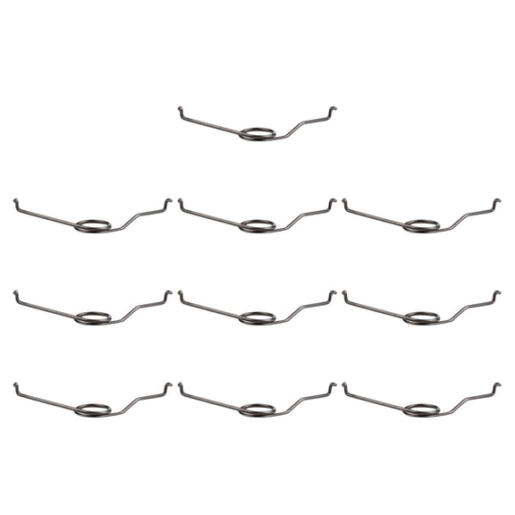 PAMINGONO High Elasticity V-Shape Spring for Hand Pruners and Pliers Plated Silver 10Pcs