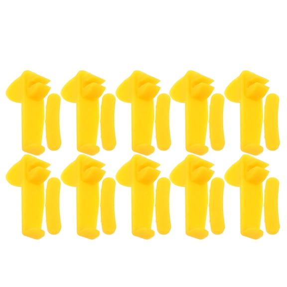 PAMINGONO 10Pcs Durable Tire Changer Tool Yellow Plastic Insert for Car and Motorcycle