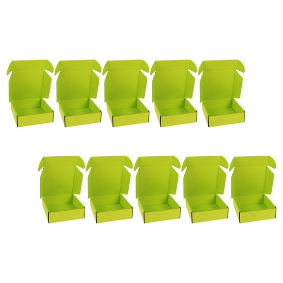 PAMINGONO 10pcs Corrugated Cardboard Mailer Boxes For Shipping Storage Neat Edges For Retailers Gifting And Organizing