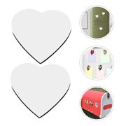 PAMINGONO 10Pcs DIY Sublimation Magnet Blanks White Polymer for Kitchen and Home Decoration