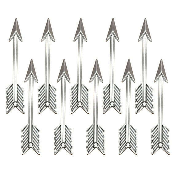PAMINGONO DIY Alloy Pendant Charms, Vintage Style, Antique Silver, 10Pcs