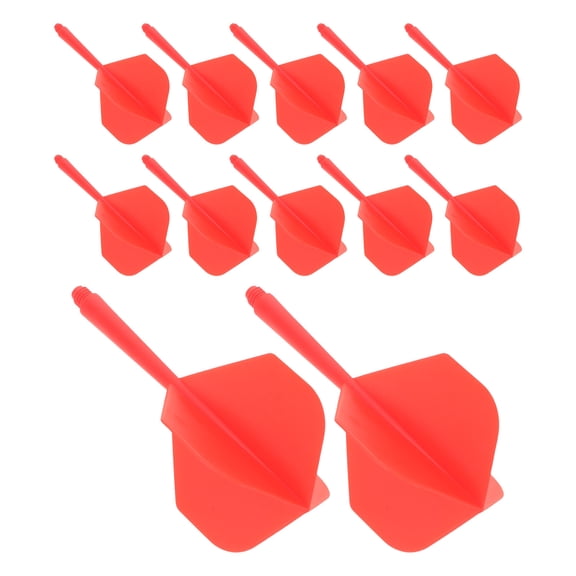 PAMINGONO 12Pcs Portable Lightweight Integrated Dart Flights and Shafts Plastic for Professional Dart Use