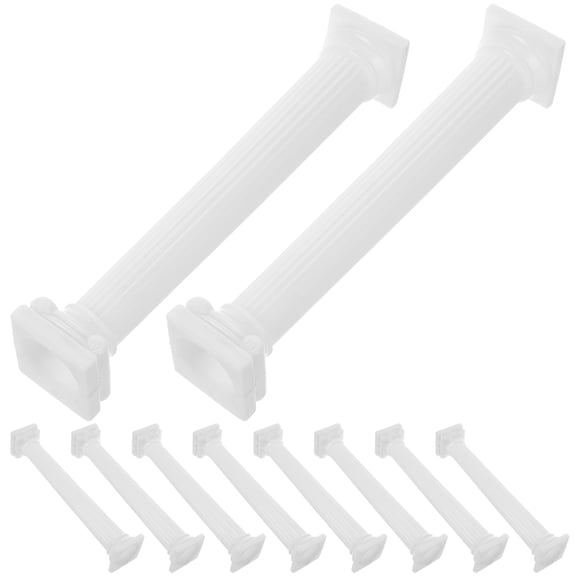 PAMINGONO 12 Pcs Intricate Roman Column Statue Set, White Plastic Pillar Decor for Home, Office, Party Tabletop Display