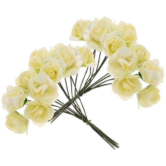 PAMINGONO 144Pcs Small Paper Flowers for Room Decor and Table Ornament
