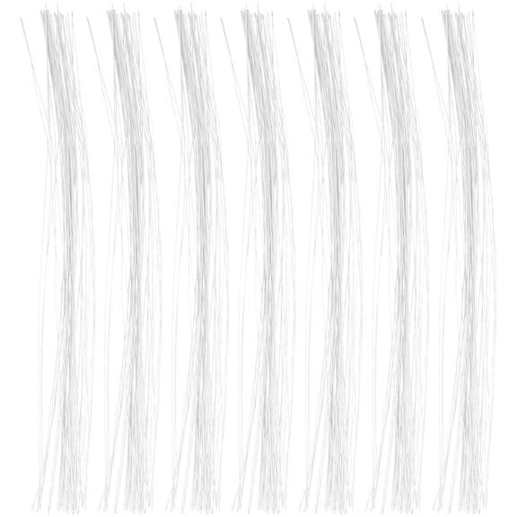 PAMINGONO Paper Rose Stems 150Pcs White Floral Wire for Wrapping and DIY