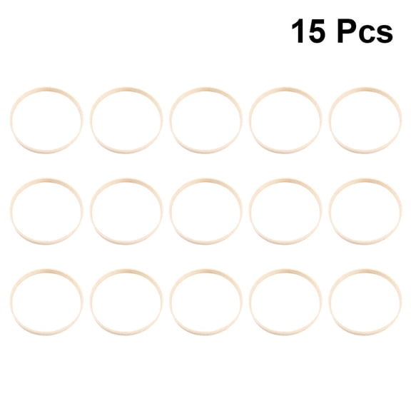 PAMINGONO 15Pcs Smooth Durable Beige Dreamcatcher Rings for Creative Craft Use