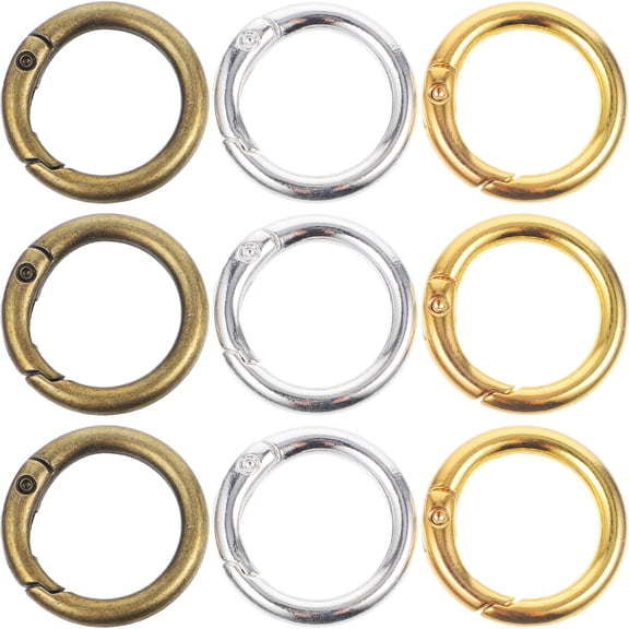 PAMINGONO 15Pcs Spring Buckle for Bags and Hats with Gold Material