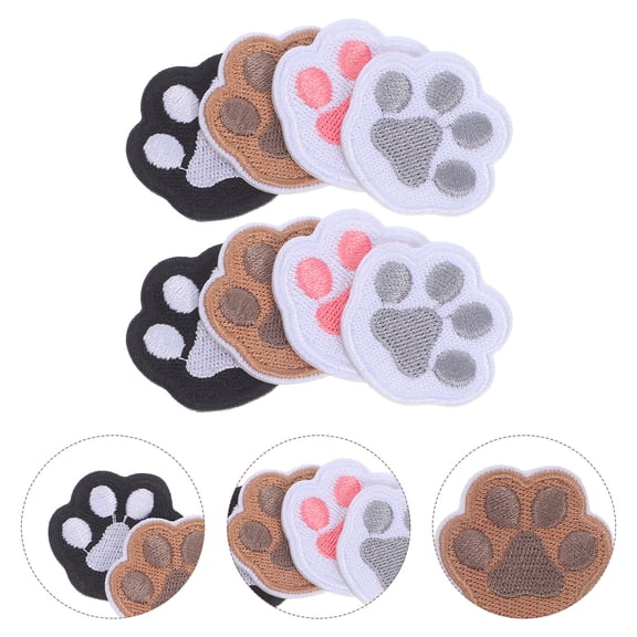 PAMINGONO Cute Paw Print Applique Patches for Hats Shirts and Backpacks