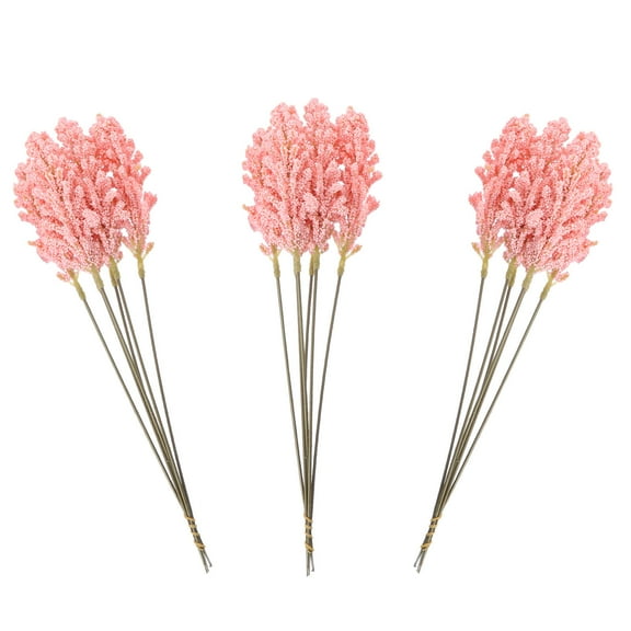 PAMINGONO Artificial Branches Dried Wheat Stalks for Decor Pink 18Pcs
