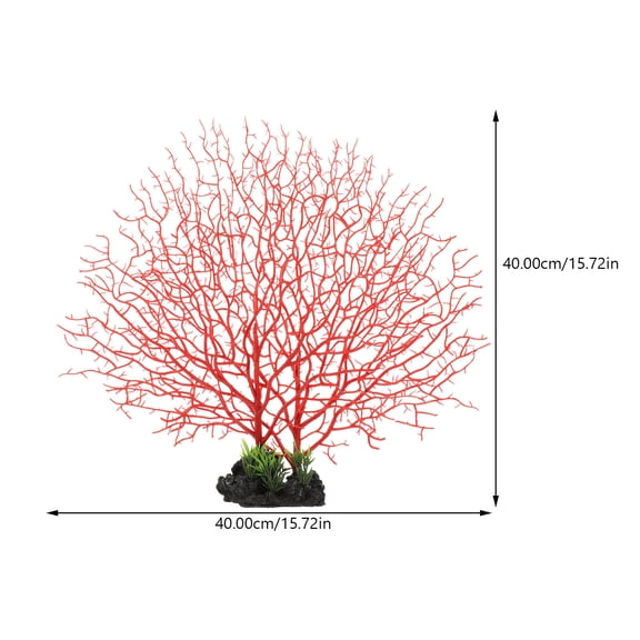 PAMINGONO Red Plastic Coral Ornament for Sushi Plate and Cold Dish Decoration