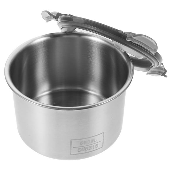 PAMINGONO Food Storage Canisters Airtight Stainless Steel Silver 1Set 4.3X3.1In