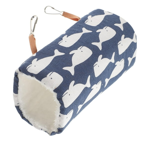 PAMINGONO Bed For Parrots Bird Resting Tunnel Blue 1Pack