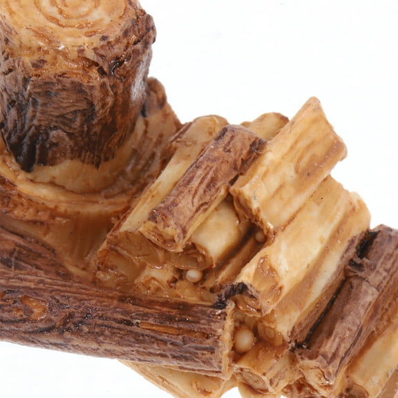 PAMINGONO Dollhouse Bonfire Dollhouse Miniature Resin Fireplace Logs Brown 1Pack Garden Decorators