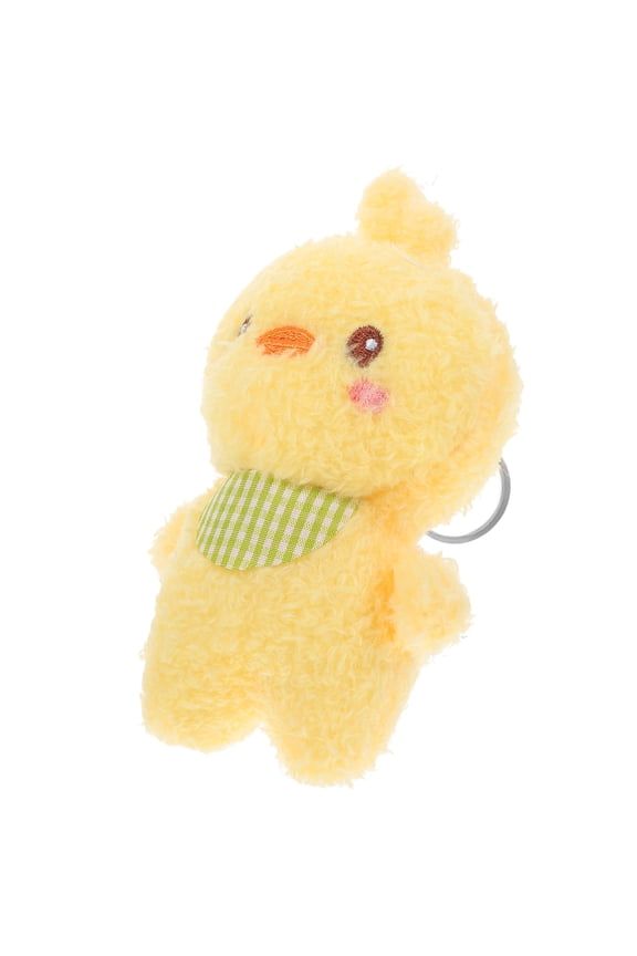 1Pack Chicken Shape Plush Key Ring Cute Design for Handbag Pendant Charms Animal Keyring Accessory