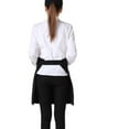 thumbnail image 1 of PAMINGONO Server Short Apron for Waiter and Waitress Black Polyester Cotton 1Pack, 1 of 3