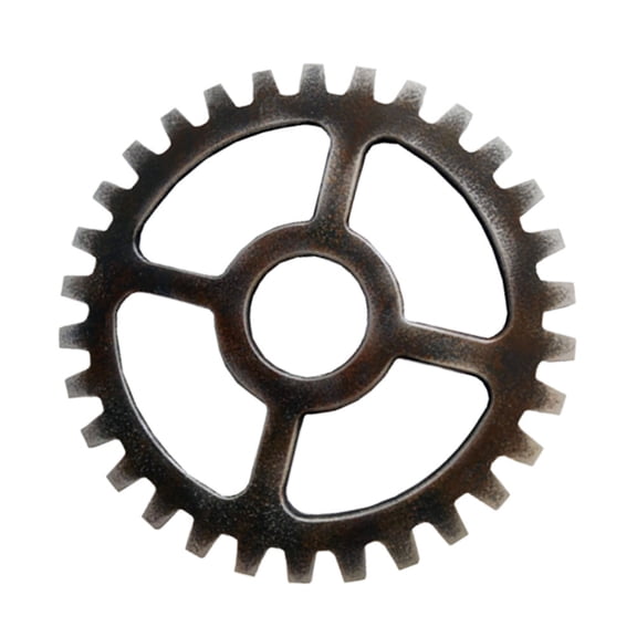 PAMINGONO 1Pc Retro Industrial Gear Wall Decor Black Metal Design for Restaurant Cafe Home Bar Decoration