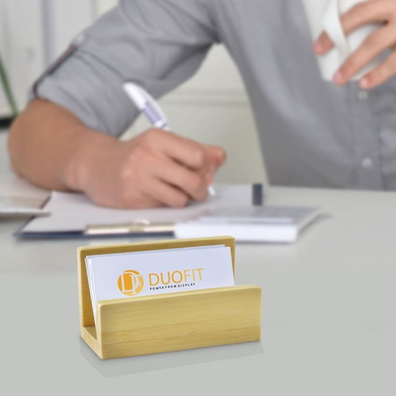 PAMINGONO 1Pack Desktop Storage Box Bamboo for Business People Exhibitions Neat Arrangement