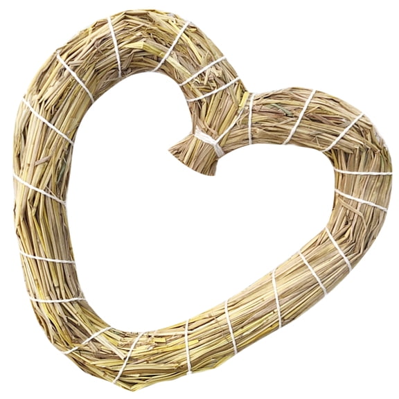 PAMINGONO 1Pack Diy Straw Hoops Circular Beige Color Perfect For Thanksgiving Decor