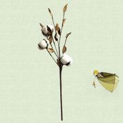 PAMINGONO Artificial Cotton Flower Decor Multi Color Soft and Fade Resistant for Rustic Events