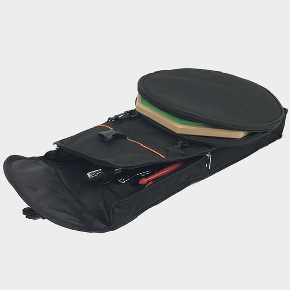 PAMINGONO Black Oxford Fabric Drum Practice Bag with Dual Shoulder Straps