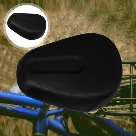 PAMINGONO 1Pack Electric Bike Saddle Comfortable Seating Iron Pu Material for E-Bike Cycling 11.4x7.5x5.1in