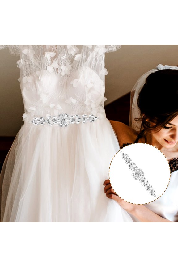 1Pack Embroidery Rhinestone Applique Patch Diy Craft Project For Wedding Dress Appliques Artists