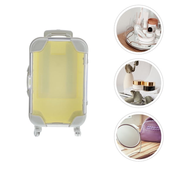 PAMINGONO 1Pack Eyelash Case Yellow 6.68x3.93x1.97in Plastic For Travel And Daily Use