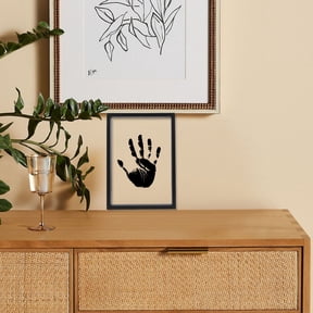 PAMINGONO DIY Art Family Handprint Frame Wood Display Stand for Couples 1Set