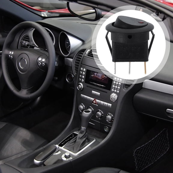 PAMINGONO 1Pack Green Spst Switch With Led Indicator 12V 16A For Car Installation