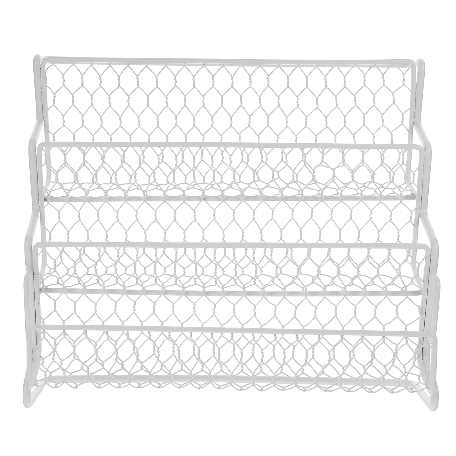 PAMINGONO 1Pack Kitchen Worktop Storage Storage Rack White Steel Wire ...