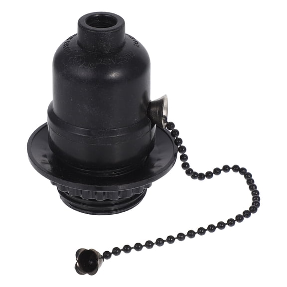 PAMINGONO 1-Pack Black Bakelite Lamp Socket Mount, Universal Fit for Various Lighting Fixtures and Applications