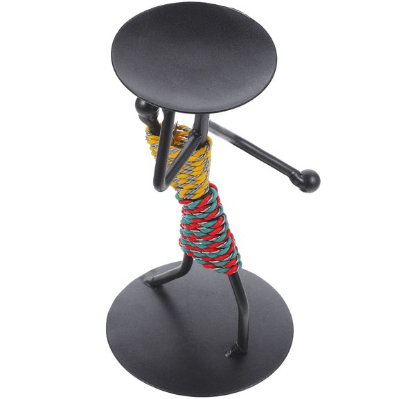 PAMINGONO 1Pack Metal Abstract Figurine Candlestick For Interior Designers Home And New Year Decor