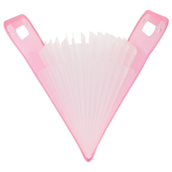 PAMINGONO 1Pack Pink ABS File Folder Box For Home Use 14.82X9.63X0.98In