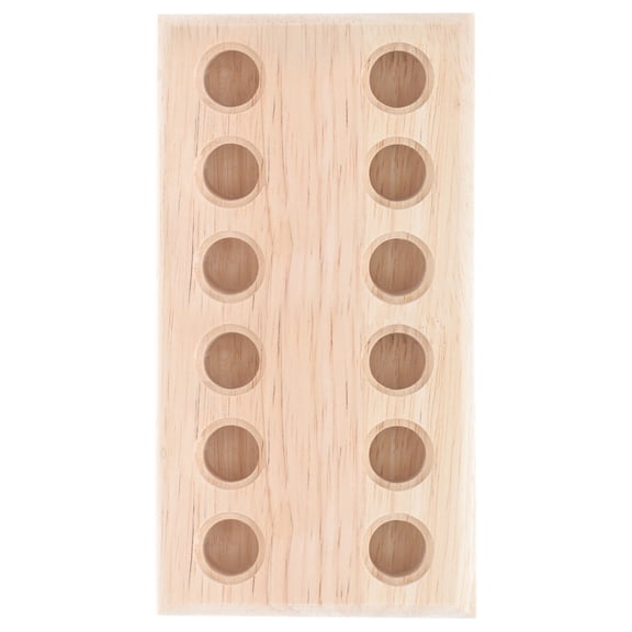 PAMINGONO Beige Wooden Pliers Holder with Anti-Skid Base, Store Storage Organizer for Tools and Workshop