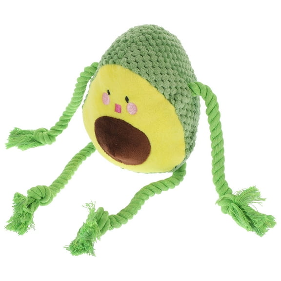 PAMINGONO 1Pack Plush Squeaky Avocado Shape Pet Toy for Small Dogs 17.0x15.0x11.0in