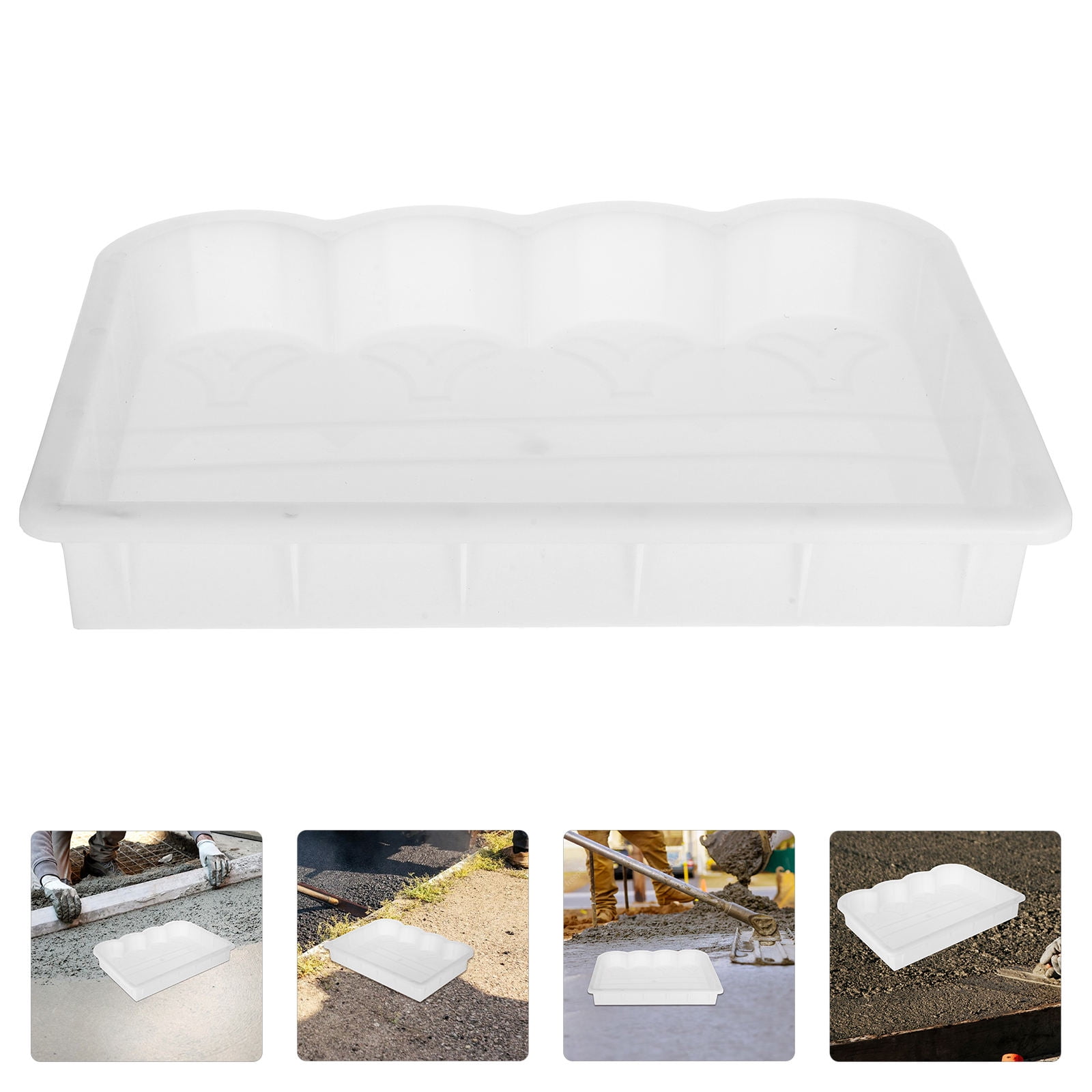 PAMINGONO Cement Paver Mold Concrete Brick Mold White PP 1Pcs for Diy ...