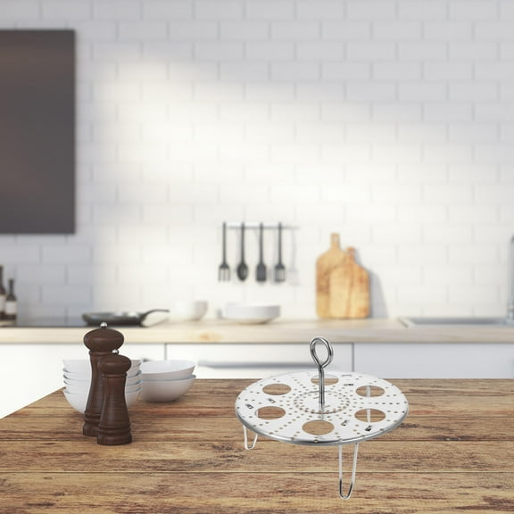 PAMINGONO 1Pack Stainless Steel Round Cooling Rack for Steaming in Home Kitchens