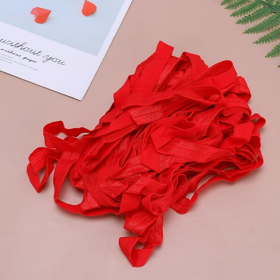 PAMINGONO Red Stretch Bands, 1Pc Elastic Bands for Sportswear, Skirts, Clothing, and Flexible Accessories