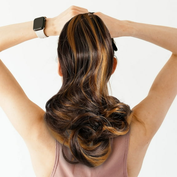 PAMINGONO 1Pack Tails Hair Extensions for Women Hold and Curly Style 30x2in