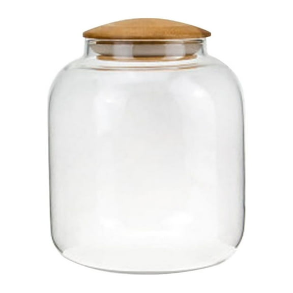 PAMINGONO 1Pack Tea Container 900ml High Borosilicate Glass Heat and Cold Resistant Transparent Design