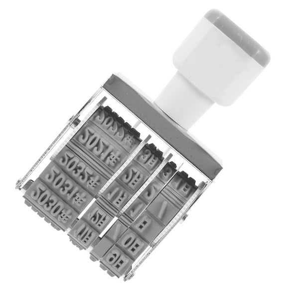 PAMINGONO 1Pack Time Stamp Machine for Craft Enthusiasts with Gray Plastic Design